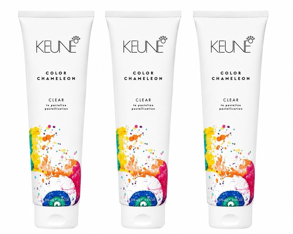 3x Keune Color Chameleon Clear Pastelizer Hair Color 9.3 fl oz 275ml Each